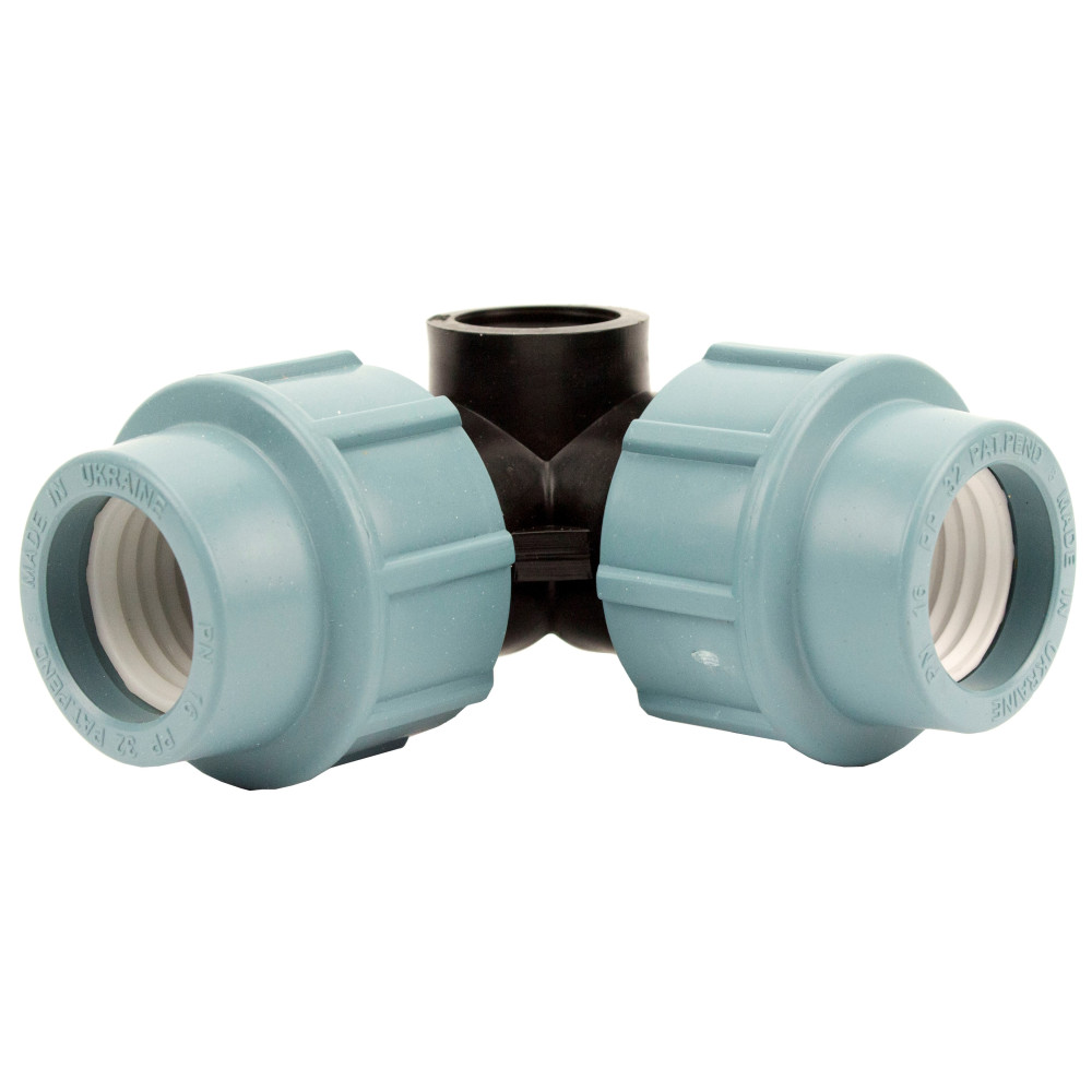 Коліно затискне з бічною різьбою (КЗБР) SantehPlast