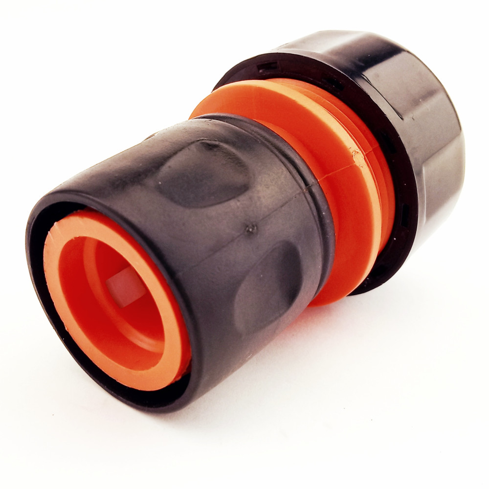 Конектор для шланга 3/4" з клапаном (Автостоп)