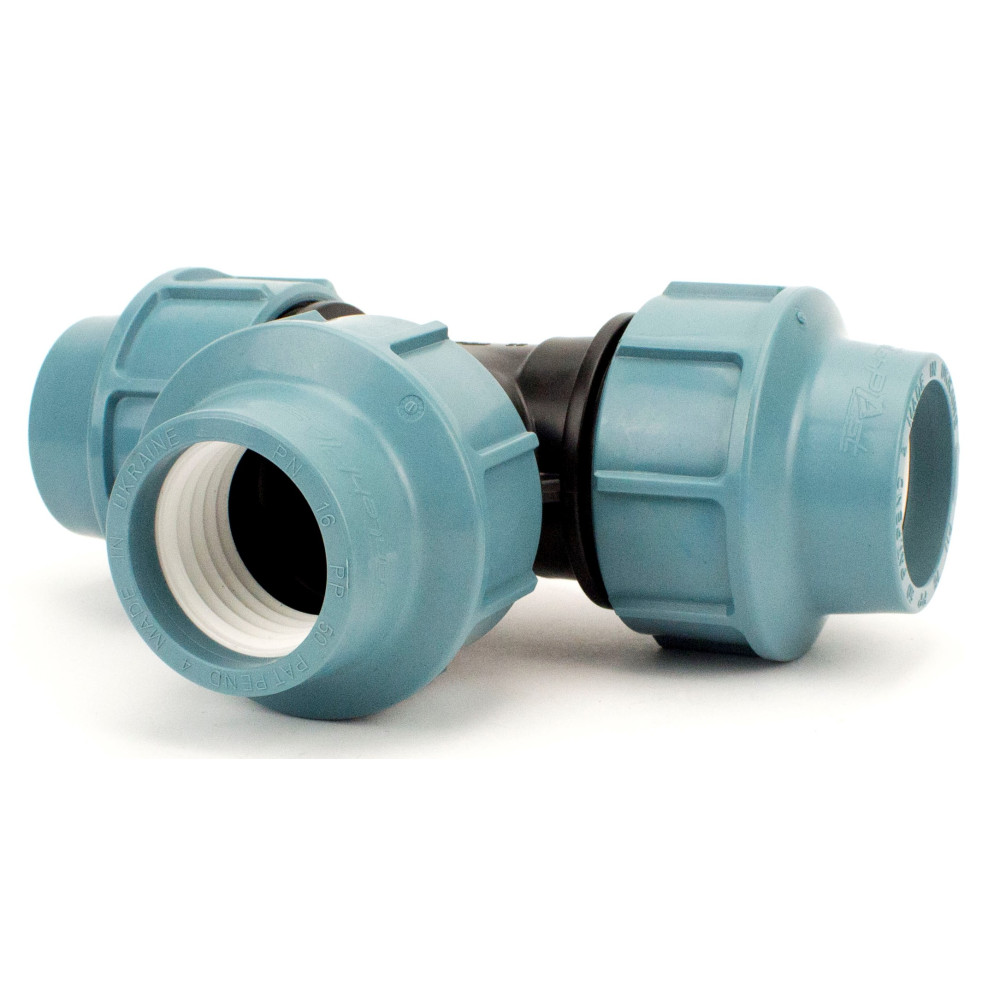 Трійник затискний ТЗ SantehPlast