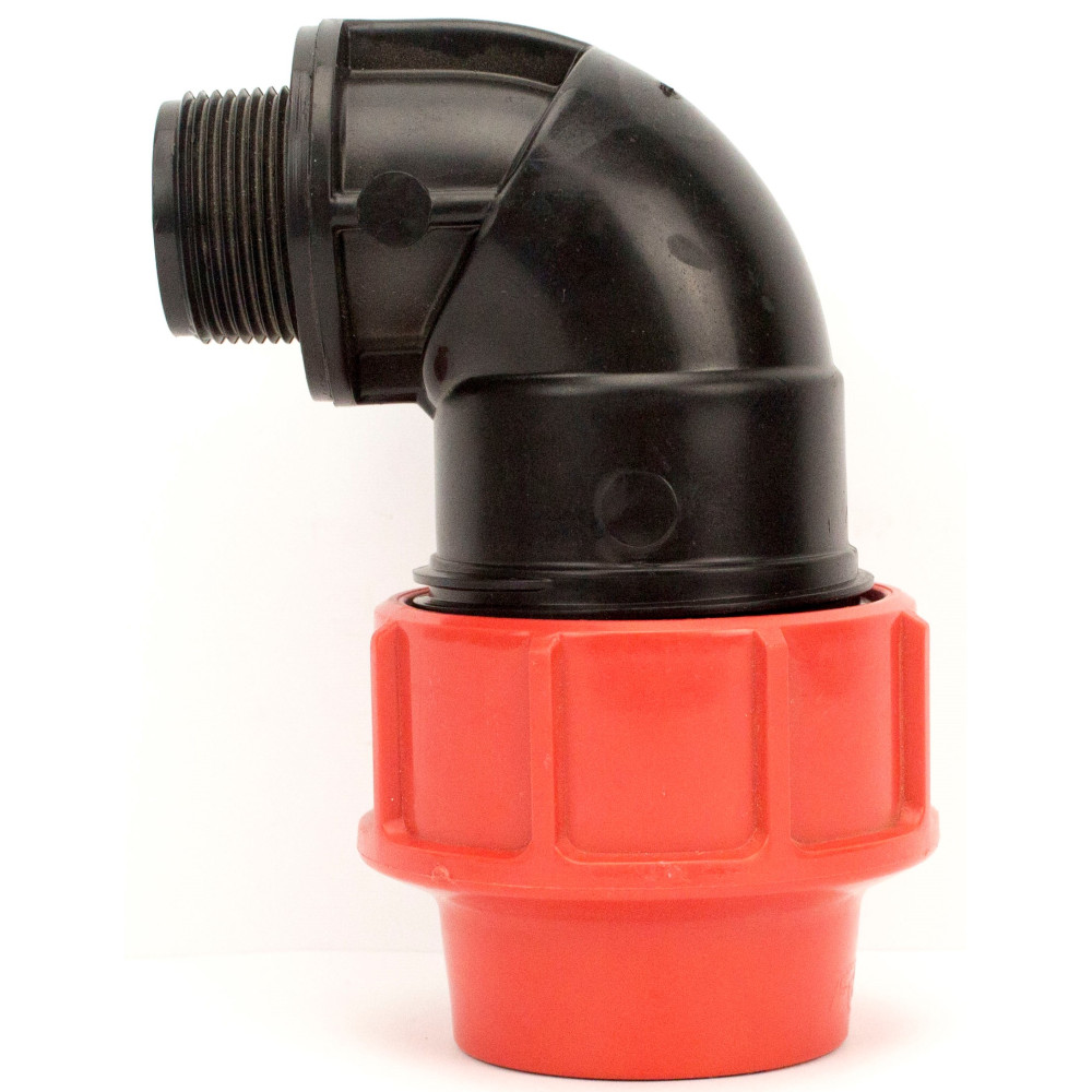 Коліно для рукава Lay Flat із зовнішньою різьбою (КНР ASM)