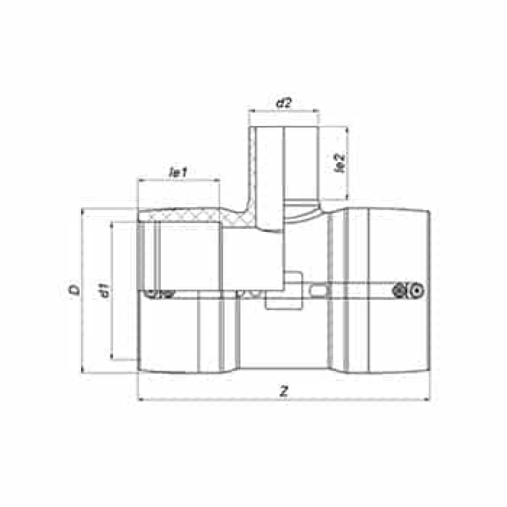 ТР Трійник редукційний 40В-ПЕ100 SDR11