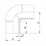90° Коліно лите ПЕ100 SDR17
