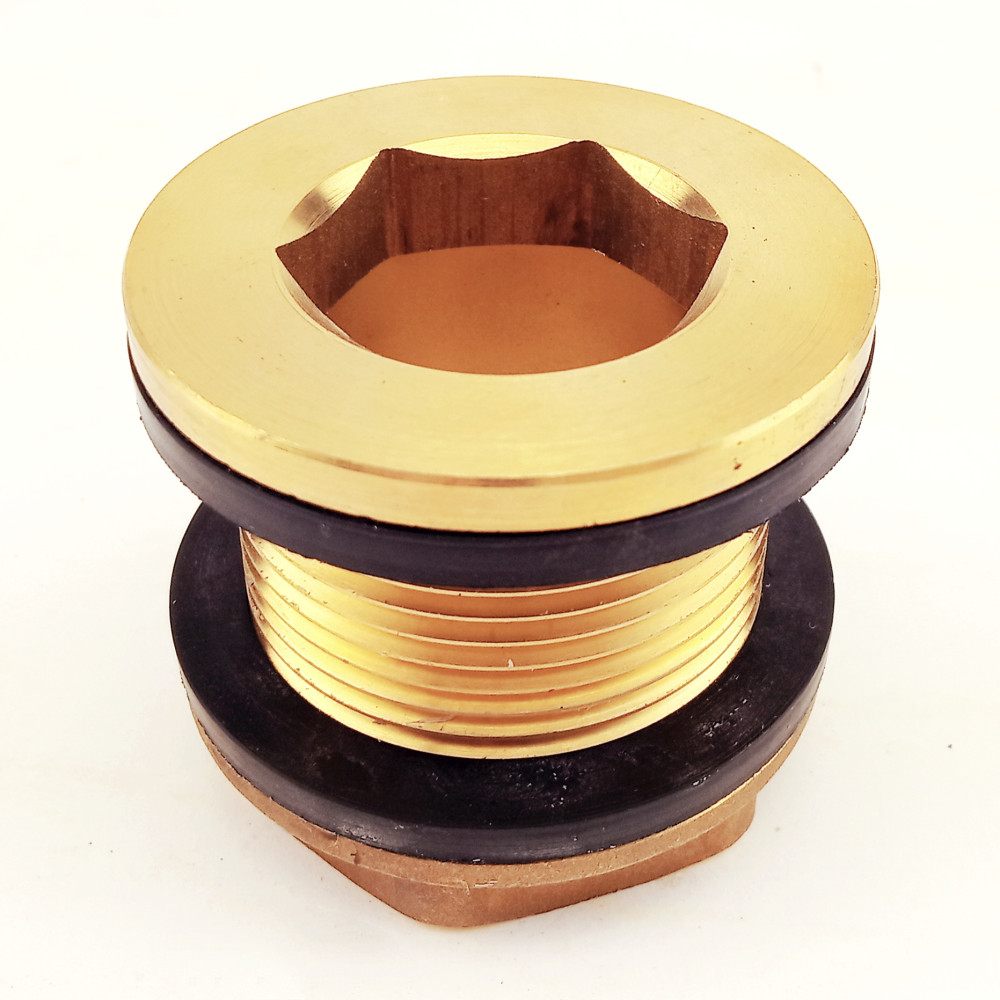 Врізання в бак 1/2" латунне 