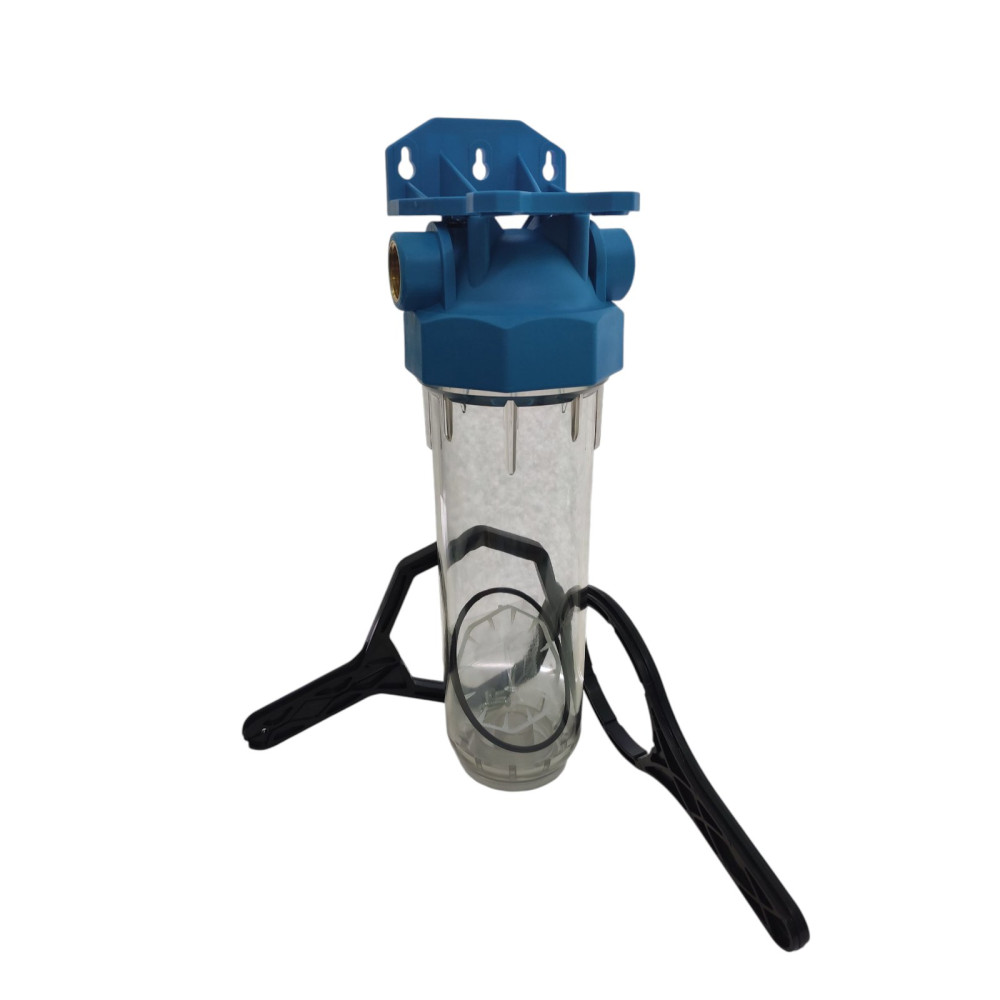 Фільтр механічного очищення DP-10 (різьба латунь,колба прозора)