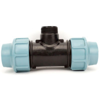 Трійник із зовнішнім різьбленням ТНР SantehPlast