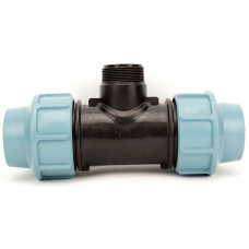 Трійник із зовнішнім різьбленням ТНР SantehPlast