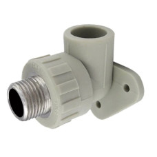Коліно настінне PP-R із зовнішньою різьбою (20х1/2")