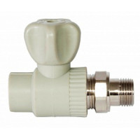 Кран кульовий радіаторний прямий PP-R