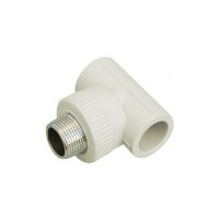 Трійник PP-R з зовнішньою різьбою