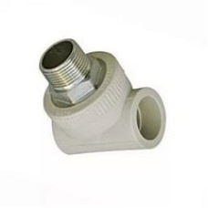 Трійник під ключ PP-R з зовнішньою різьбою