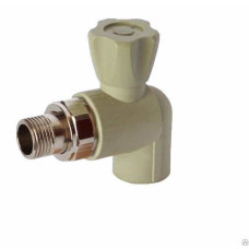 Кран кульовий радіаторний кутовий PP-R