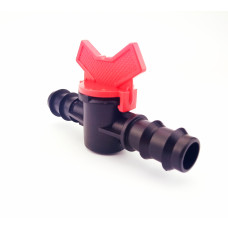 Кран з'єднувальний прохідний для трубки 16 мм (Йорж-Йорж)