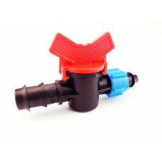 Кран стартовий з підтиском для крапельної трубки d 20 мм