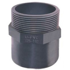 Муфта-перехідник PVC (ПВХ) Pimtas (клей — зовнішня різьба) PN16