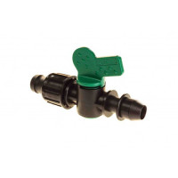 Мінікран із впаяною гумкою для крапельної стрічки — Стартовий кран у магістраль