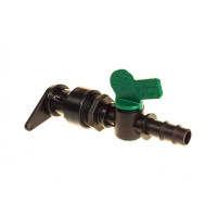 Мінікран для рукава LayFlat (Лайфлет) — ЙОРЖ 16 мм — Стартовий кран для трубки