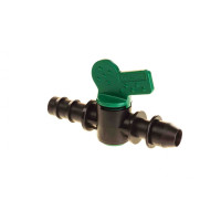 Мінікран із впаяною гумкою — ЙОРЖ для крапельної трубки 16 мм