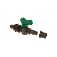 Мінікран з ущільнювальною гумкою для крапельної трубки 16 мм