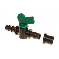 Мінікран з ущільнювальною гумкою для крапельної трубки 16 мм