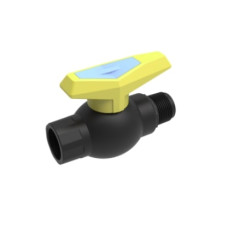 Кран кульовий поліпропіленовий D20 ВН 1/2"х1/2" (внутрішня-зовнішня 1/2")