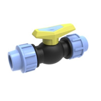 Кран шаровий ПНТ D32 х D32 (Затискач — Затискач)