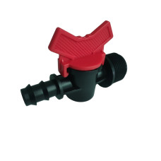 Кран стартовий для трубки 16 мм 3/4" із зовнішнім різьбленням