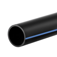 Труба ПЕ чорна з синьою смужкою d-125 (10 атм)