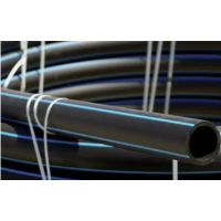 Труба ПЕ чорна з синьою смужкою d-75 (100м) 8 атм