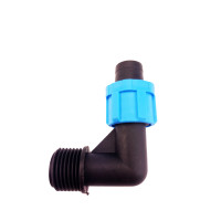 Коліно затискне для крапельної стрічки × 1/2" ЗР (Santehplast)