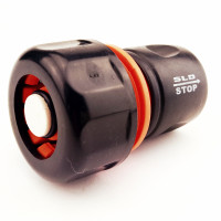 Конектор для шланга 3/4" з клапаном (Автостоп)