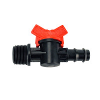 Кран стартовий для трубки 20 мм із зовнішньою різьбою 1/2" (TV 011220)