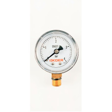 Манометр радіальний (0 - 10 bar) D=50 мм 1/4" — Контроль тиску води