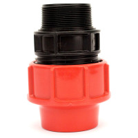 Муфта для рукава LayFlat (Лайфлет) із зовнішньою різьбою МНР ASM