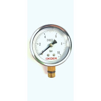 Манометр радіальний (0 - 10 bar) D=63 мм 1/4" — Професійний контроль тиску